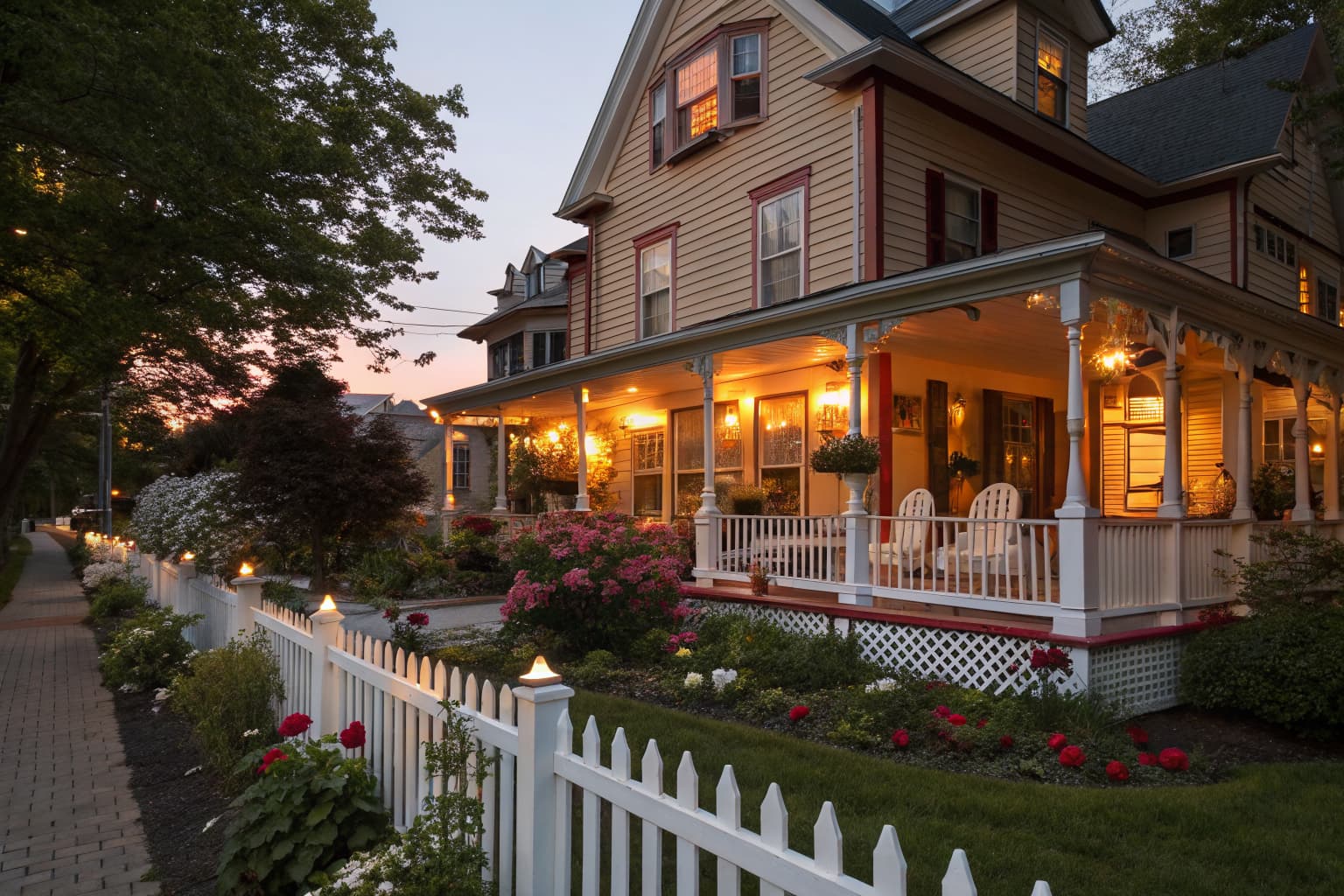 Cozy bed and breakfast parlor representing local SEO and direct booking marketing for inns