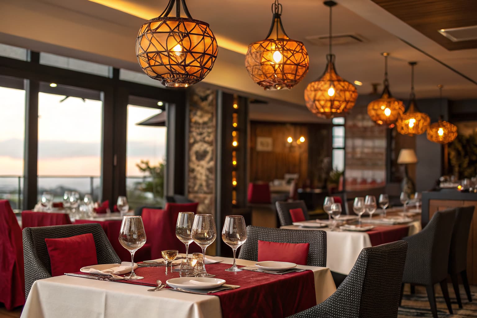 Restaurant dining room representing reservation-driven restaurant marketing campaigns